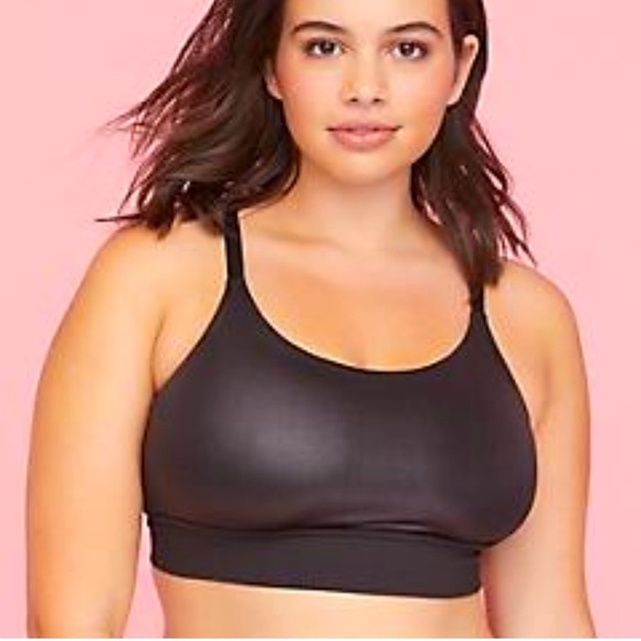 Lane Bryant Other - 🆕🖤Lane Bryant- Black Faux Leather Bralette